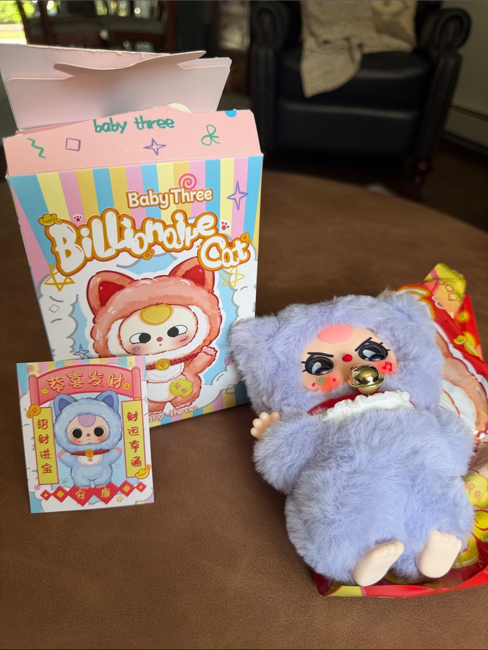 CurePlaneta-Baby Three Billionaire cat Series Confirmed Blue cat w/ special eyes - Picture 2 of 2